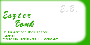 eszter bonk business card